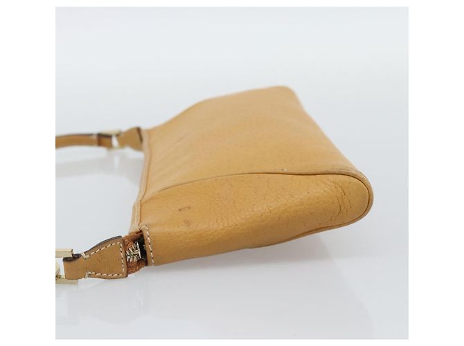 Borsa a tracolla Salvatore Ferragamo Gancini in pelle marrone e oro autentica 192432 - vista 3