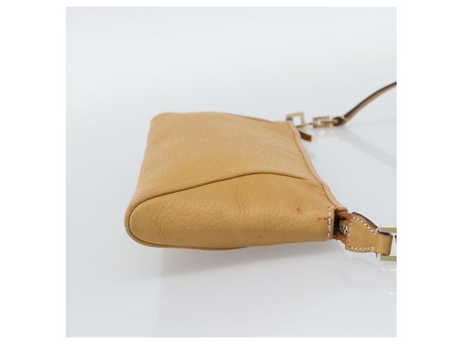 Borsa a tracolla Salvatore Ferragamo Gancini in pelle marrone e oro autentica 192432 - vista 4