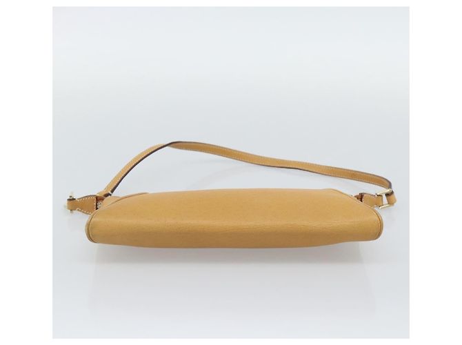 Borsa a tracolla Salvatore Ferragamo Gancini in pelle marrone e oro autentica 192432 - vista 5