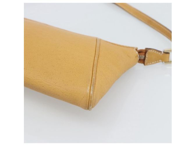 Borsa a tracolla Salvatore Ferragamo Gancini in pelle marrone e oro autentica 192432 - vista 8