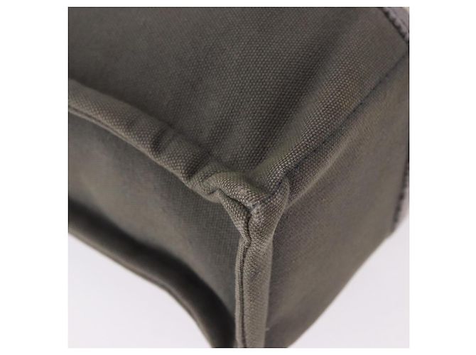 Hermès Borsa HERMES Fourre Tout PM Canvas Gray Silver Auth gh2302 Marrone Argento - vista 9