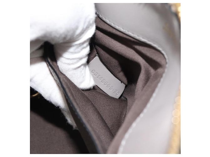 Chloé Borsa a mano Chloe in pelle 2way Grigio Oro Auth bs36618A Marrone D'oro - vista 12