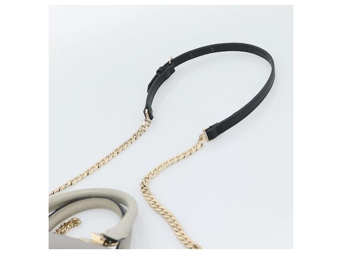 Chloé Borsa a mano Chloe in pelle 2way Grigio Oro Auth bs36618A Marrone D'oro - vista 14