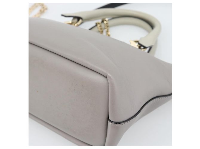 Chloé Borsa a mano Chloe in pelle 2way Grigio Oro Auth bs36618A Marrone D'oro - vista 17