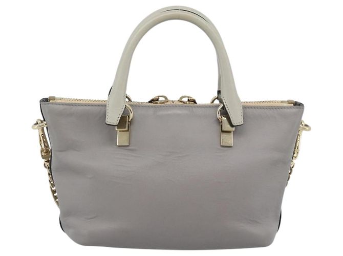 Chloé Borsa a mano Chloe in pelle 2way Grigio Oro Auth bs36618A Marrone D'oro - vista 2