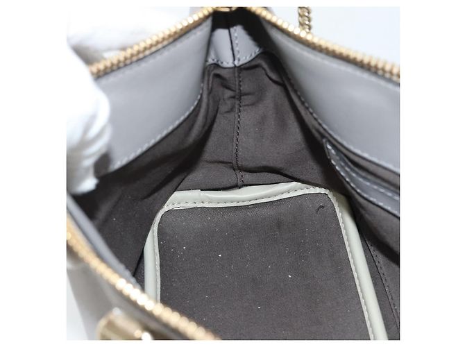 Chloé Borsa a mano Chloe in pelle 2way Grigio Oro Auth bs36618A Marrone D'oro - vista 21