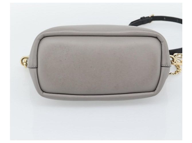 Chloé Borsa a mano Chloe in pelle 2way Grigio Oro Auth bs36618A Marrone D'oro - vista 5