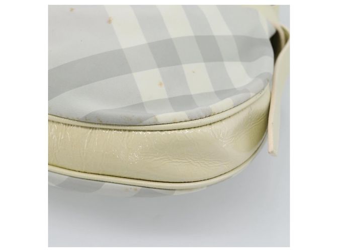 BURBERRY Nova Check Handtasche PVC Hellblau Silber Auth bs36591 - Ansicht 16