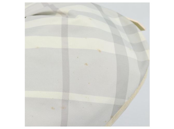 BURBERRY Nova Check Handtasche PVC Hellblau Silber Auth bs36591 - Ansicht 9