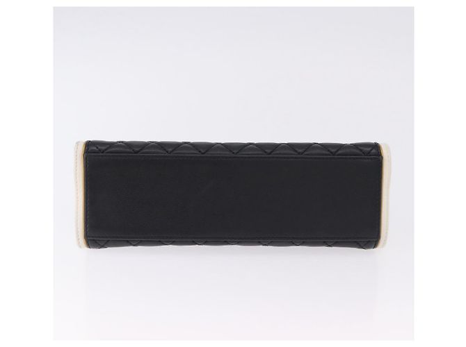 Borsa a tracolla CHANEL Chain Matelasse 2.55 Lamb Skin Black Gold CC Auth 194876V Nero D'oro - vista 5