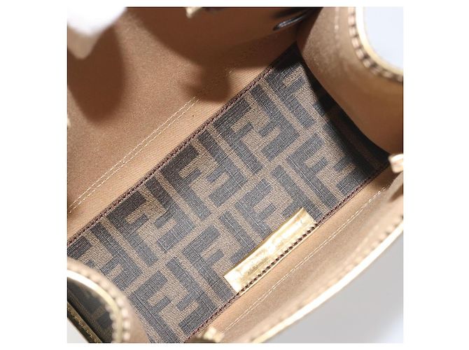 FENDI Zucca Tote Bag PVC Leder Brown Gold Tone 8BH189 Auth BA14632 - Ansicht 11