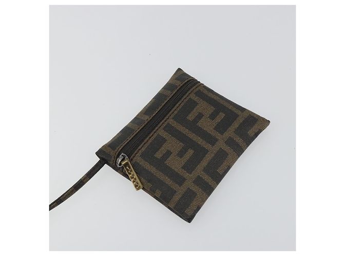 FENDI Zucca Tote Bag PVC Leder Brown Gold Tone 8BH189 Auth BA14632 - Ansicht 20