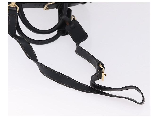 Pequin FENDI Boston Bag aus Pecan Canvas 2way Schwarz Goldfarben Authentisch ep15183 - Ansicht 9