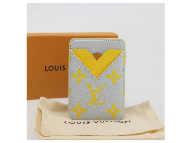 LOUIS VUITTON Monogram Glow Porte Cartes Magnet Yellow M15033 LV Auth BA14624SAM Amarillo Monograma - vista 12