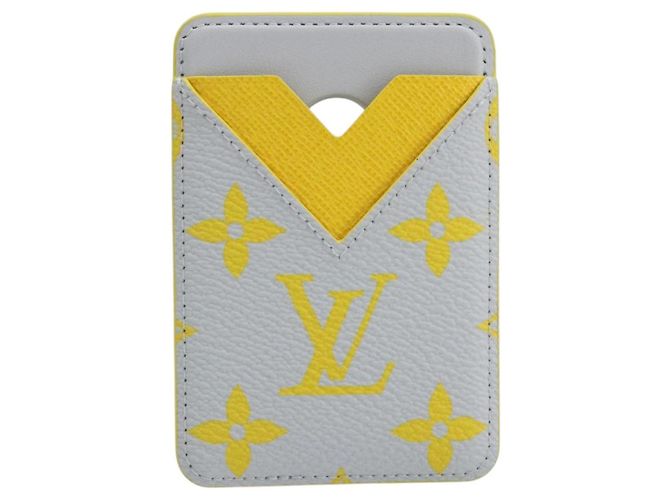 LOUIS VUITTON Monogram Glow Porte Cartes Magnet Yellow M15033 LV Auth BA14624SAM Amarillo Monograma - vista 13
