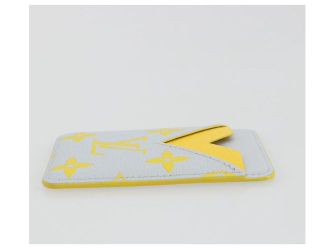 LOUIS VUITTON Monogram Glow Porte Cartes Magnet Yellow M15033 LV Auth BA14624SAM Amarillo Monograma - vista 3