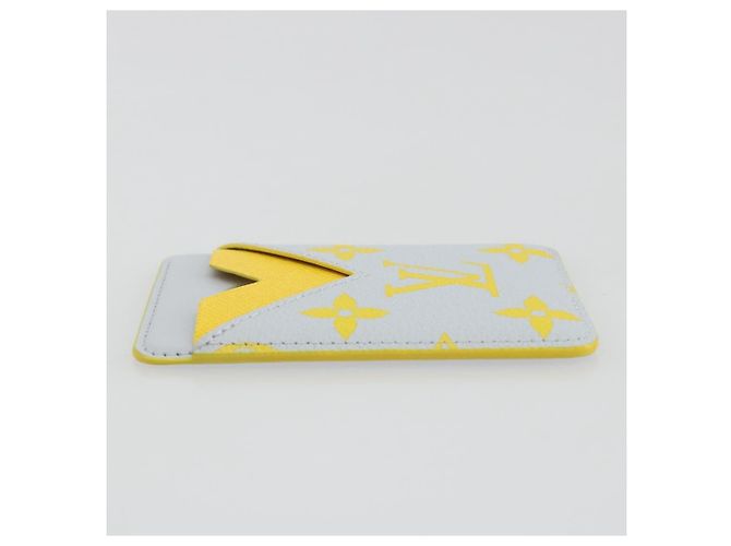 LOUIS VUITTON Monogram Glow Porte Cartes Magnet Yellow M15033 LV Auth BA14624SAM Amarillo Monograma - vista 4