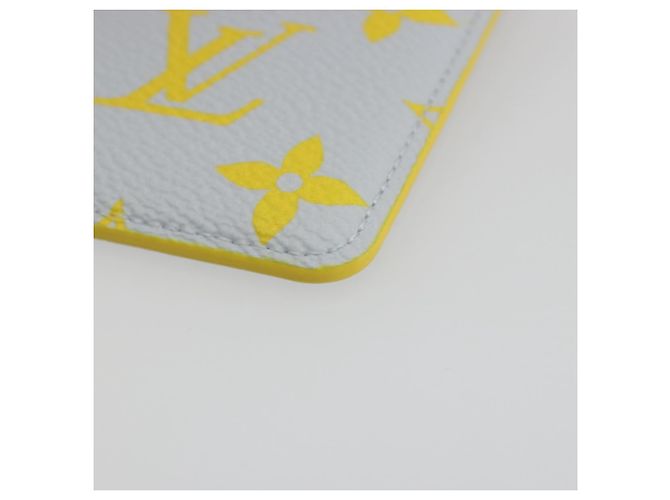 LOUIS VUITTON Monogram Glow Porte Cartes Magnet Yellow M15033 LV Auth BA14624SAM Amarillo Monograma - vista 7