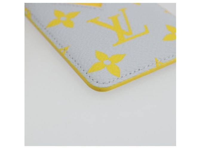 LOUIS VUITTON Monogram Glow Porte Cartes Magnet Yellow M15033 LV Auth BA14624SAM Amarillo Monograma - vista 8