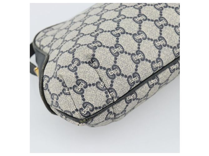 Borsa a tracolla GUCCI GG Supreme PVC Navy Gold Auth 193574 D'oro Blu navy - vista 16