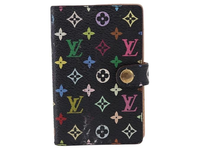 LOUIS VUITTON Multicolor Carnet de Val Mini Agenda M92652 LV Auth bs36442 Nero - vista 13