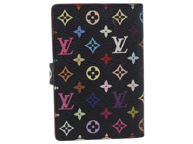 LOUIS VUITTON Multicolor Carnet de Val Mini Agenda M92652 LV Auth bs36442 Nero - vista 2