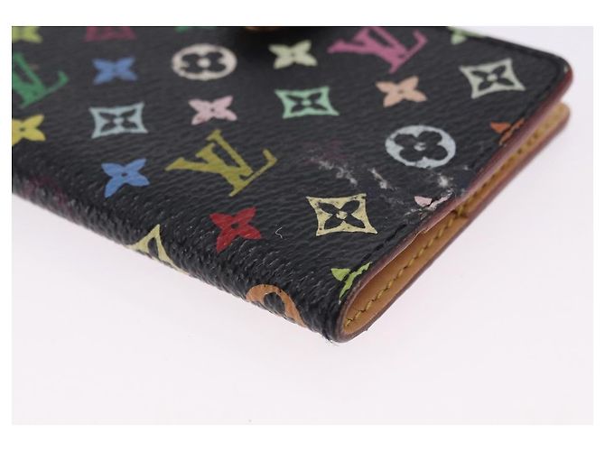 LOUIS VUITTON Multicolor Carnet de Val Mini Agenda M92652 LV Auth bs36442 Nero - vista 8