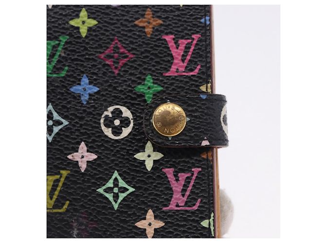 LOUIS VUITTON Multicolor Carnet de Val Mini Agenda M92652 LV Auth bs36442 Nero - vista 9