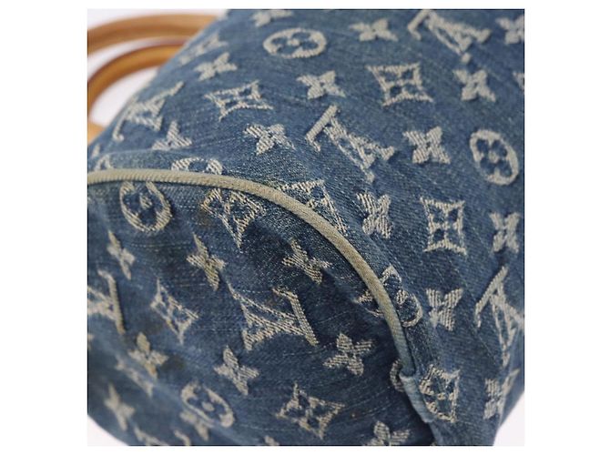 LOUIS VUITTON Monogram Denim Neo Speedy Hand Bag Blue M95019 LV Auth 195293A - vista 16