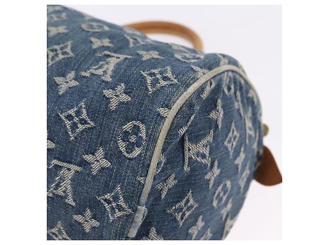 LOUIS VUITTON Monogram Denim Neo Speedy Hand Bag Blue M95019 LV Auth 195293A - vista 17