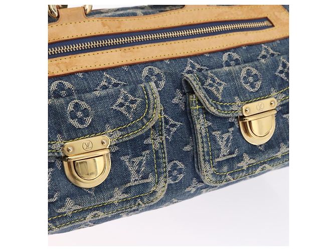 LOUIS VUITTON Monogram Denim Neo Speedy Hand Bag Blue M95019 LV Auth 195293A - vista 20