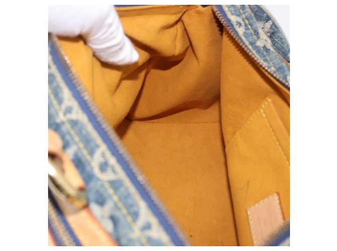 LOUIS VUITTON Monogram Denim Neo Speedy Hand Bag Blue M95019 LV Auth 195293A - vista 23