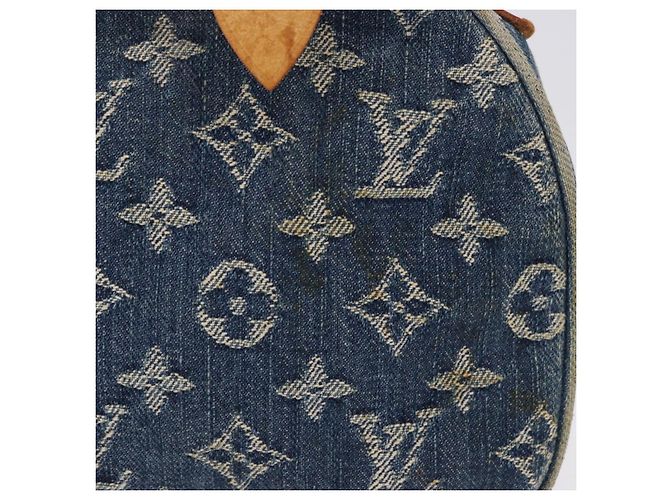 LOUIS VUITTON Monogram Denim Neo Speedy Hand Bag Blue M95019 LV Auth 195293A - vista 4