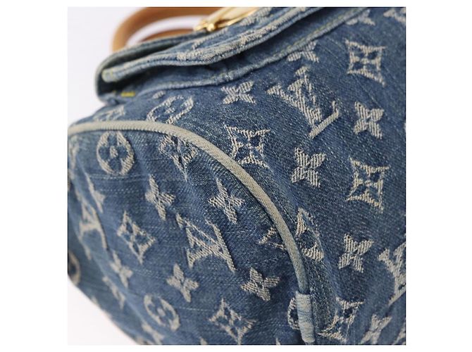 LOUIS VUITTON Monogram Denim Neo Speedy Hand Bag Blue M95019 LV Auth 195293A - vista 9