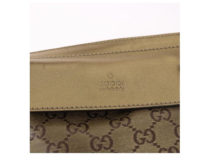 Borsa a vita GUCCI GG Crystal Coated Canvas Gold 28566 Auth 194223 - vista 18