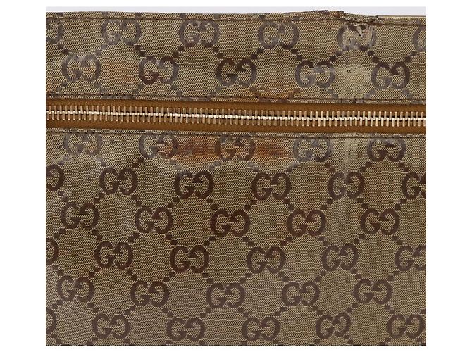 Borsa a vita GUCCI GG Crystal Coated Canvas Gold 28566 Auth 194223 - vista 3