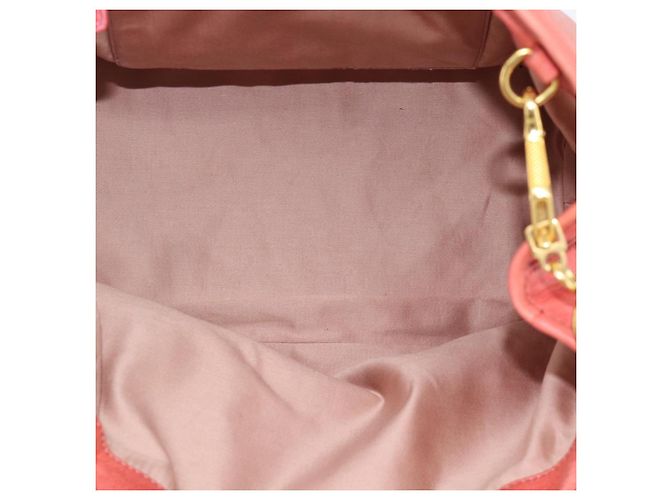Borsa a mano Miu Miu in pelle 2way Pink Gold Auth 194741V Rosa D'oro - vista 11