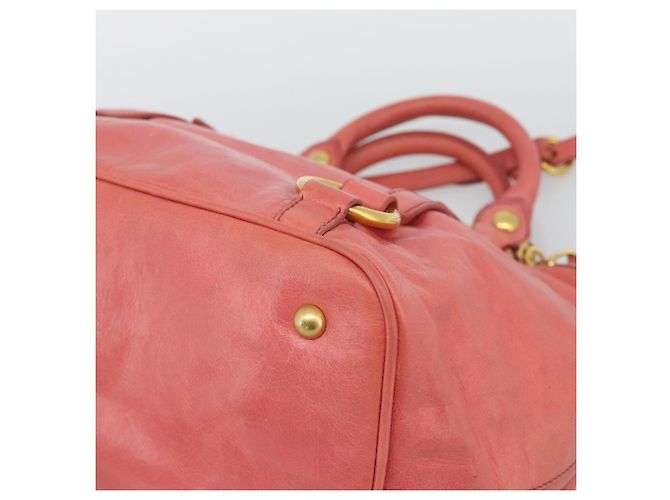 Borsa a mano Miu Miu in pelle 2way Pink Gold Auth 194741V Rosa D'oro - vista 15