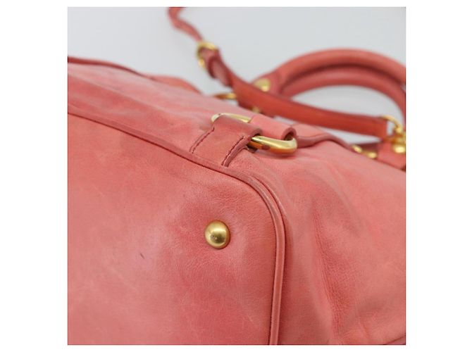 Borsa a mano Miu Miu in pelle 2way Pink Gold Auth 194741V Rosa D'oro - vista 17