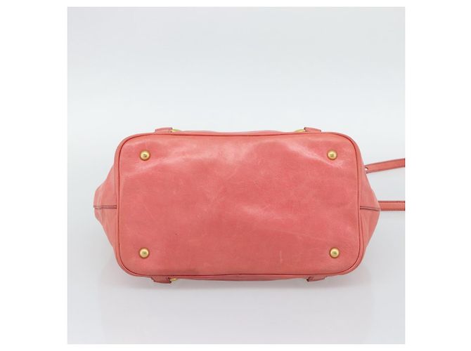 Borsa a mano Miu Miu in pelle 2way Pink Gold Auth 194741V Rosa D'oro - vista 5