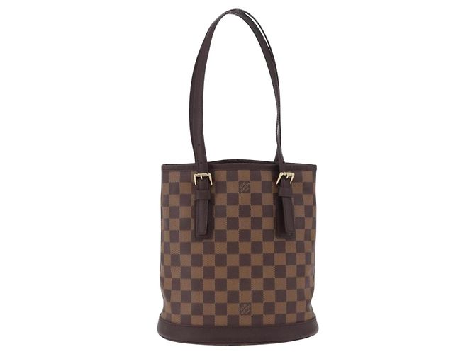 Borsa a tracolla LOUIS VUITTON Damier Ebene Marais N42240 LV Auth 193965V - vista 13