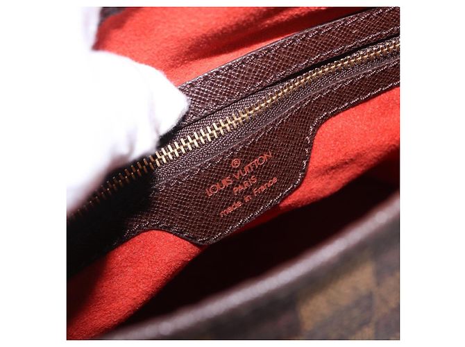 Borsa a tracolla LOUIS VUITTON Damier Ebene Marais N42240 LV Auth 193965V - vista 18