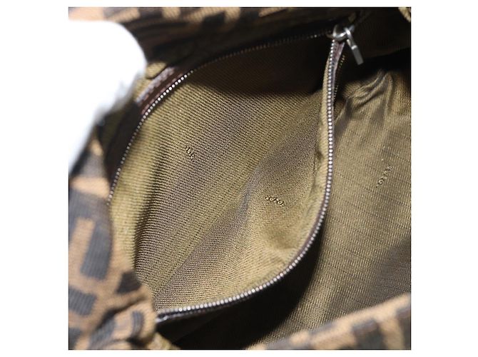 Borsa a tracolla FENDI Zucca Canvas Mamma Baguette Brown Silver Auth BA14590V Marrone Argento - vista 22