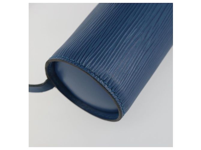 LOUIS VUITTON Epi Soufflot Pouch Blue LV Auth ep15642 - vista 14