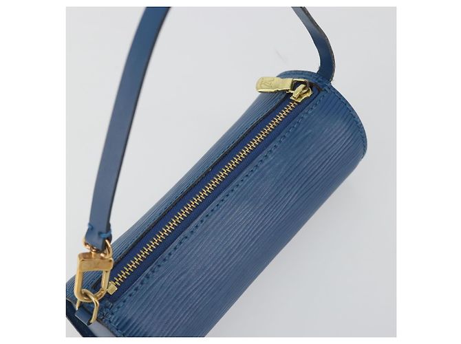 LOUIS VUITTON Epi Soufflot Pouch Blue LV Auth ep15642 - vista 6