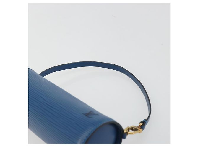 LOUIS VUITTON Epi Soufflot Pouch Blue LV Auth ep15642 - vista 8