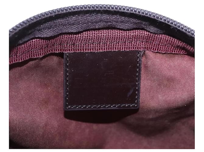 Pouch PRADA Nylon Bordeaux Silver Auth 192546A Argento Bordò - vista 9
