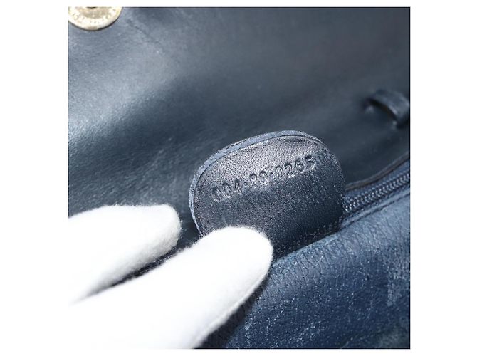Borsa a Pochette GUCCI Micro GG PVC Leather Navy 004 89 0265 Auth gh2263 Blu navy - vista 12