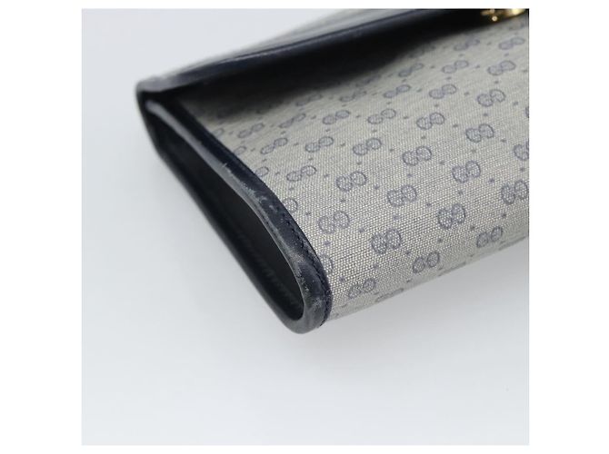 Borsa a Pochette GUCCI Micro GG PVC Leather Navy 004 89 0265 Auth gh2263 Blu navy - vista 14