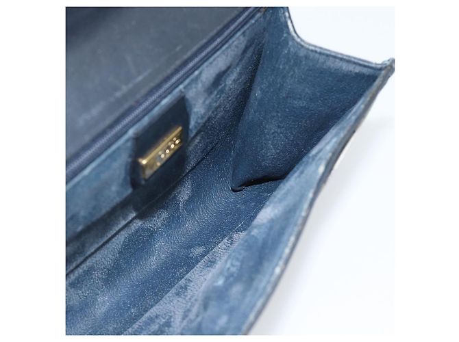 Borsa a Pochette GUCCI Micro GG PVC Leather Navy 004 89 0265 Auth gh2263 Blu navy - vista 17
